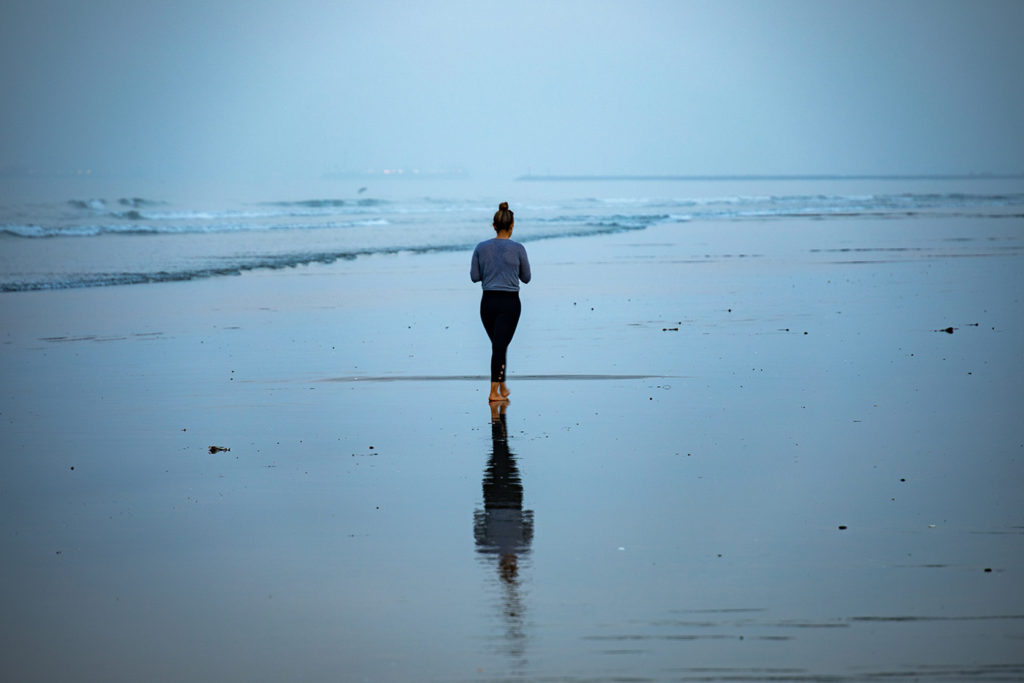 Woman on the beach