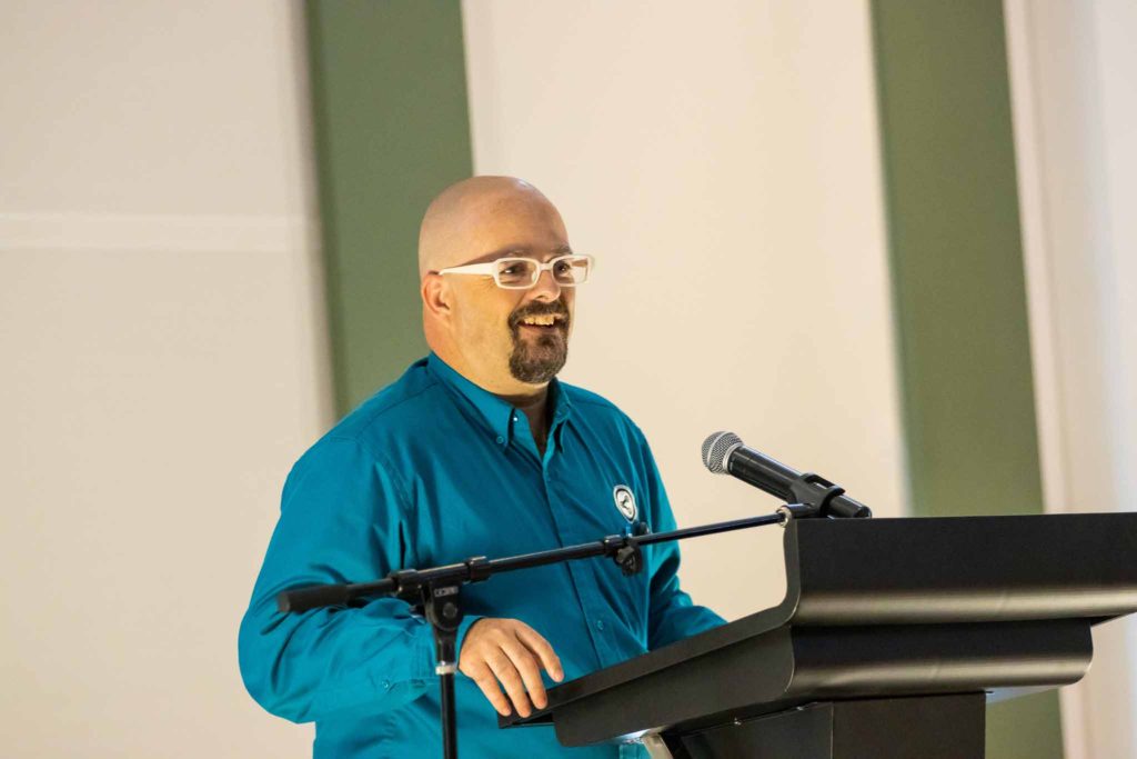 Ira Bowman speaking in an event