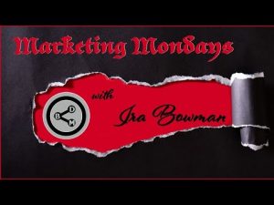 Marketing Mondays by Bowman Digital Media featuring expert tips on SEO, digital marketing services, social media management, web development, and graphic design.